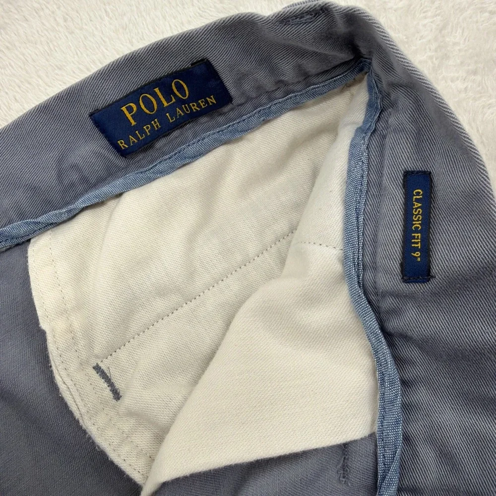 Polo Ralph Lauren Shorts Mens 31 Blue Kakis Classic Fit 9